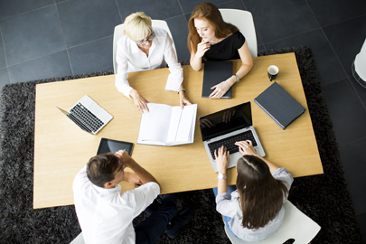 Teamwork in the office